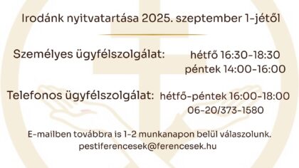 iroda nyitvatartás
