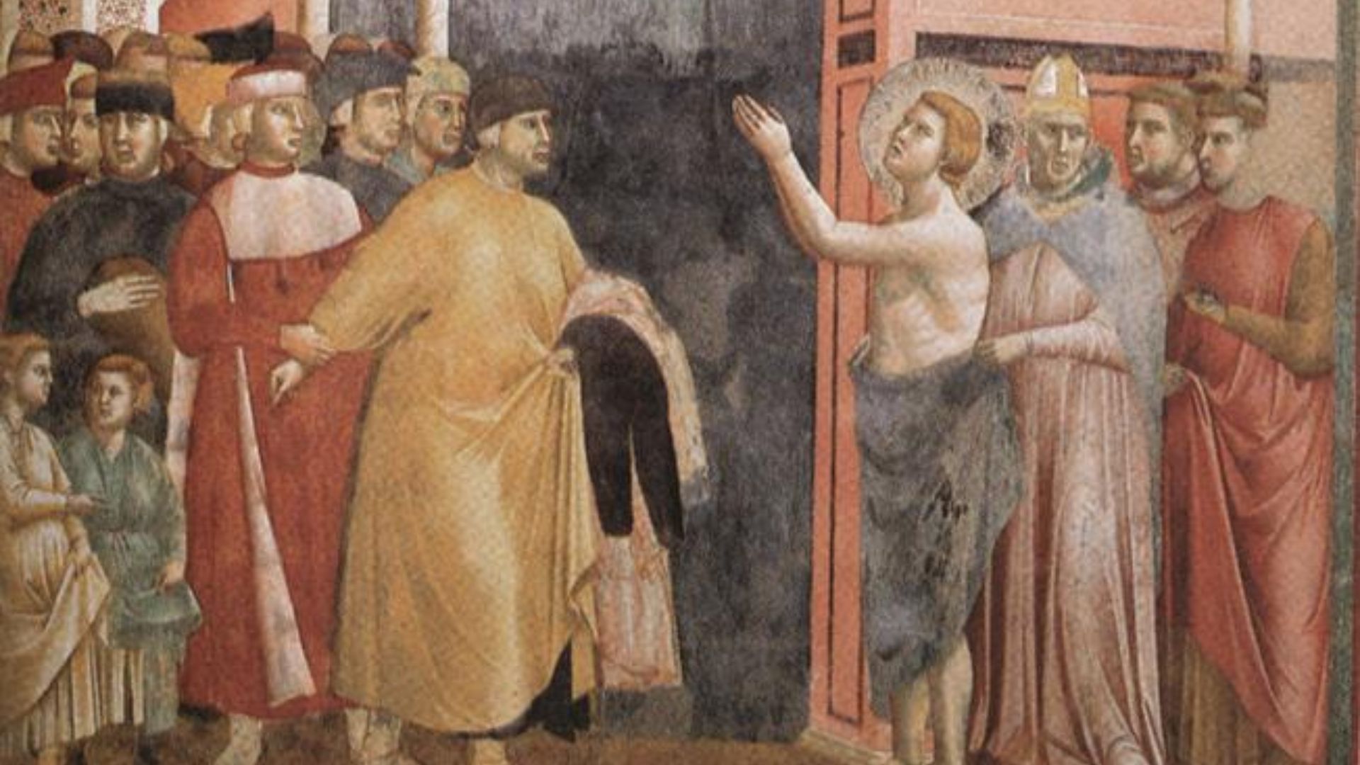 Szent Ferenc szakít az apjával_Giotto