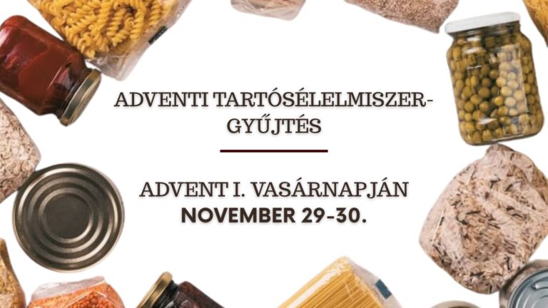 adventi élelmiszergyűjtés