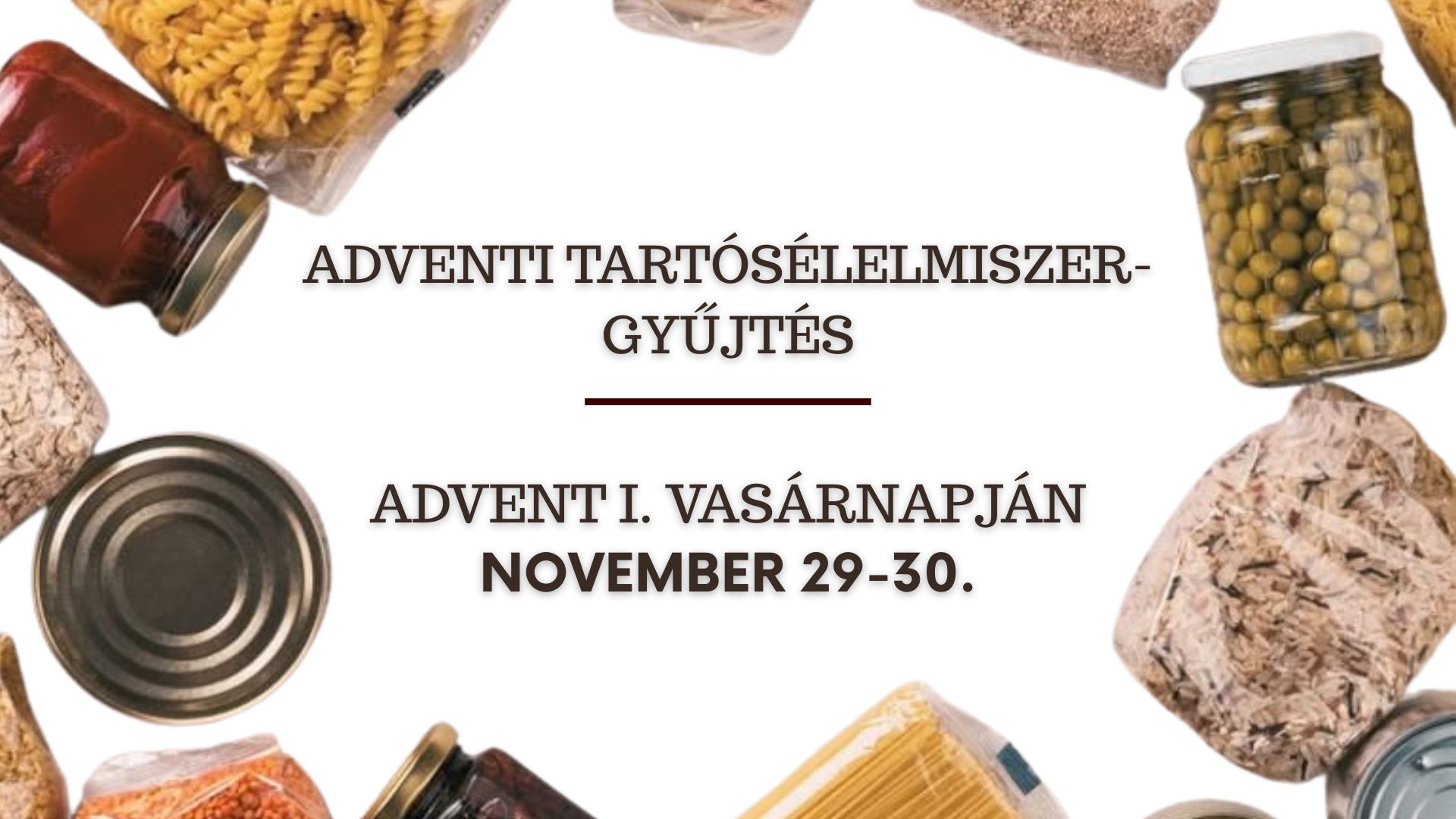 adventi élelmiszergyűjtés