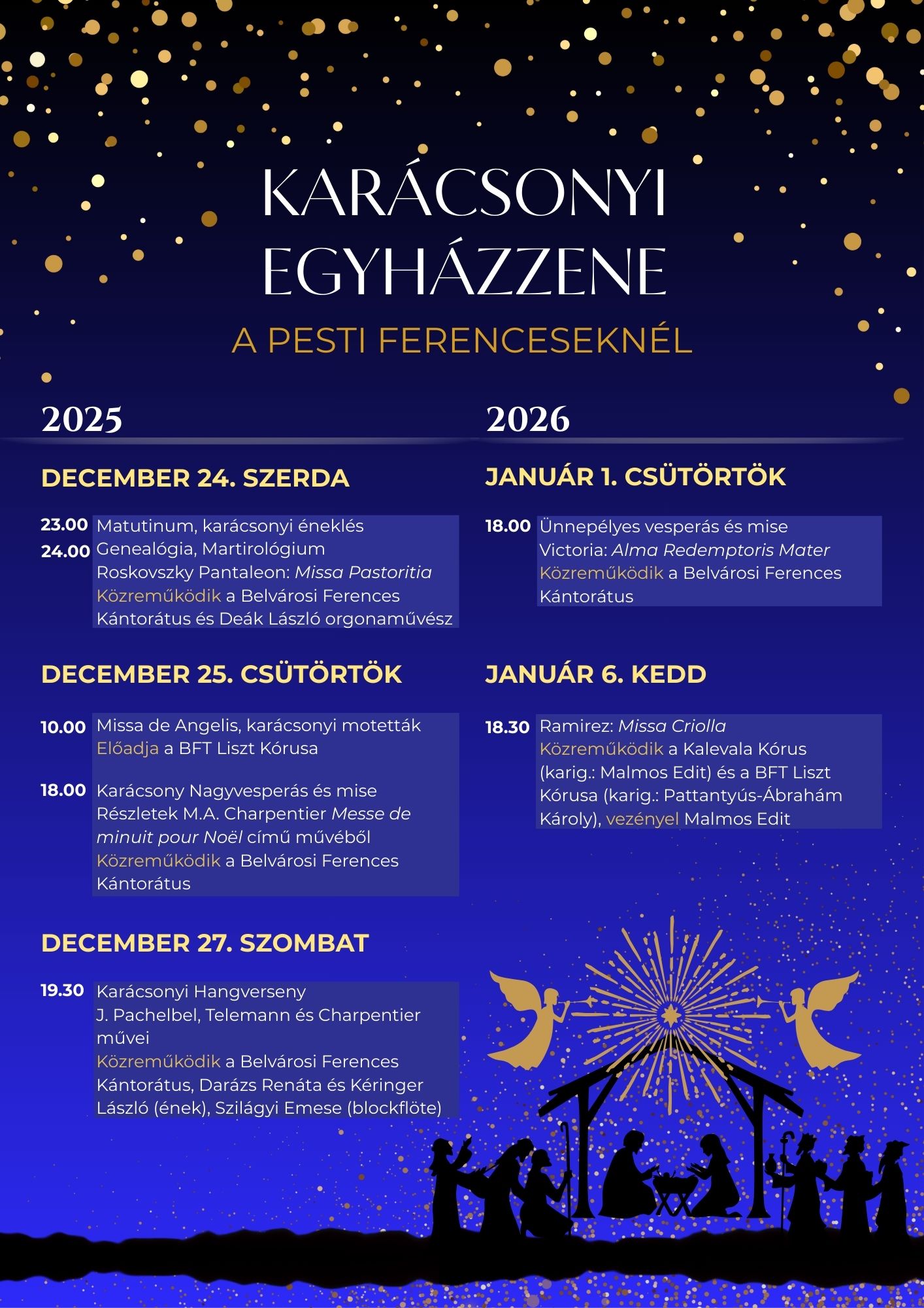 karácsonyi egyházzene 2025